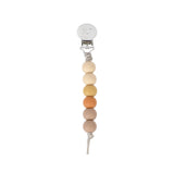 Thanksgiving fall themed Three Little Tots silicone beaded pacifier clip. The paci clip is handmade in the USA.