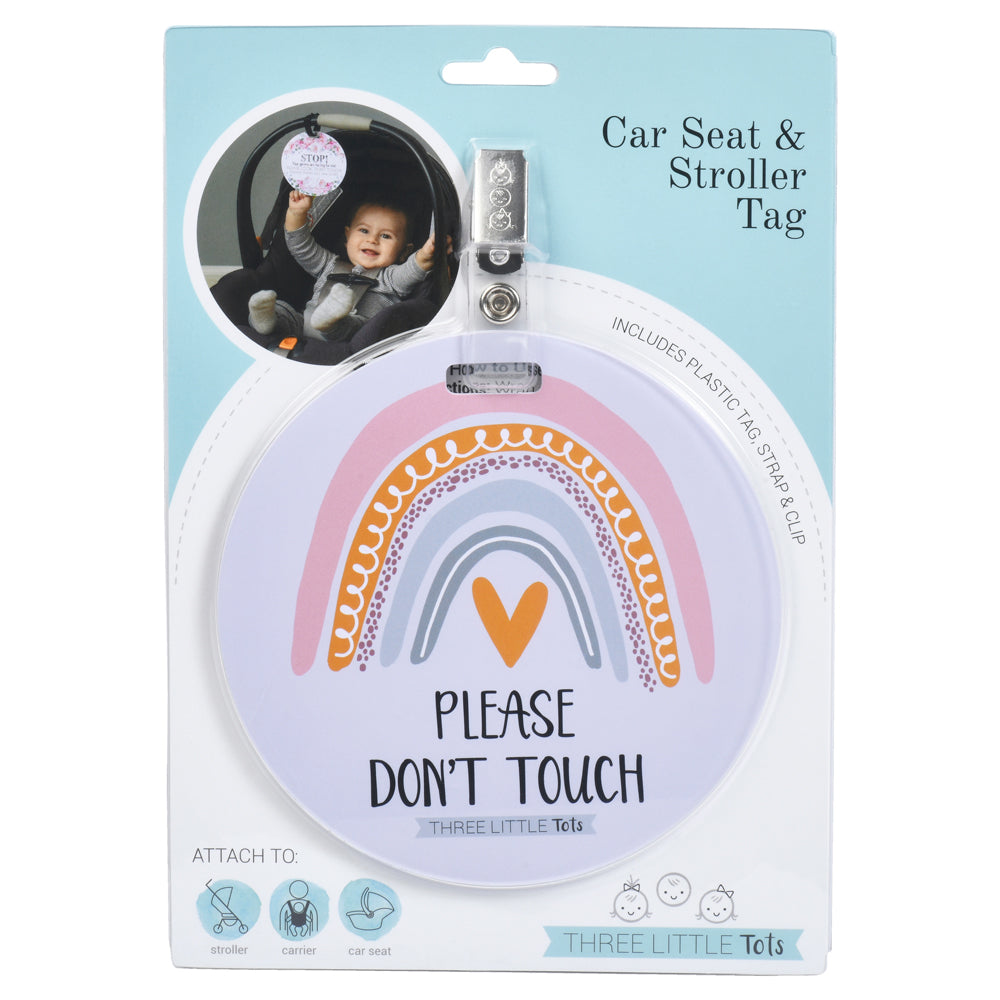 Protect your newborn's space and your peace of mind with our adorable, easy-to-clean No Touch signs for car seats, strollers, and more!