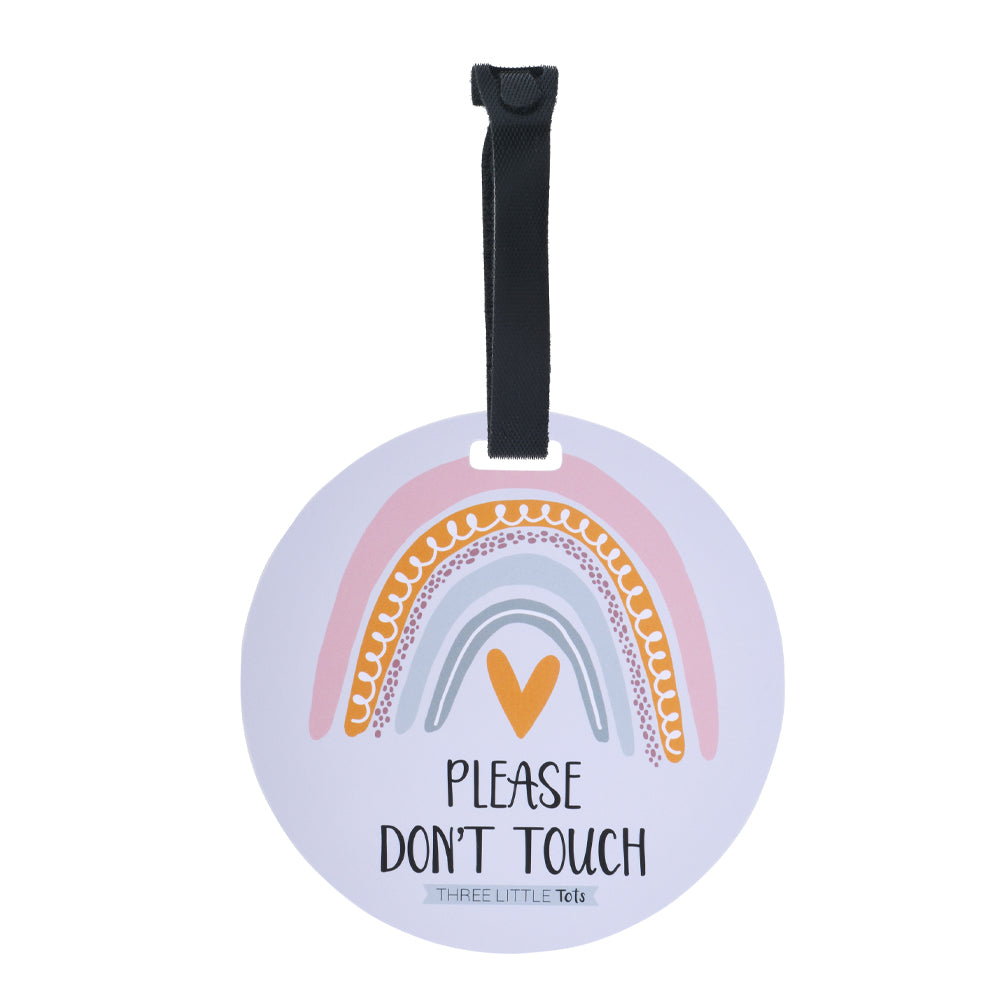 Protect your newborn's space and your peace of mind with our adorable, easy-to-clean No Touch signs for car seats, strollers, and more!