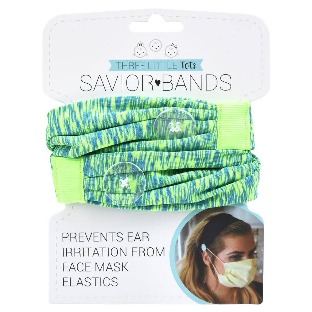 Savior Bands headbands protect ears from mask irritation, ideal for medical professionals and high-mask areas.