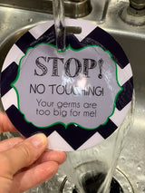 no touching baby sign