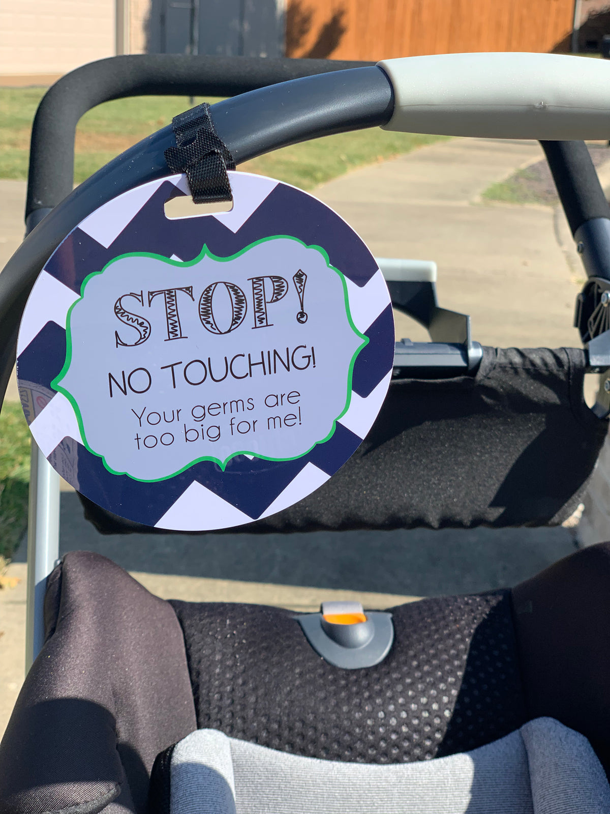 Three Little Tots Stop No Touching Boy Car Seat, extra product detail
