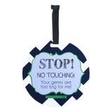 No, strangers touching your baby isn't 'building their immunity.' Grab a sign and keep those germy hands away. Your baby will thank you!