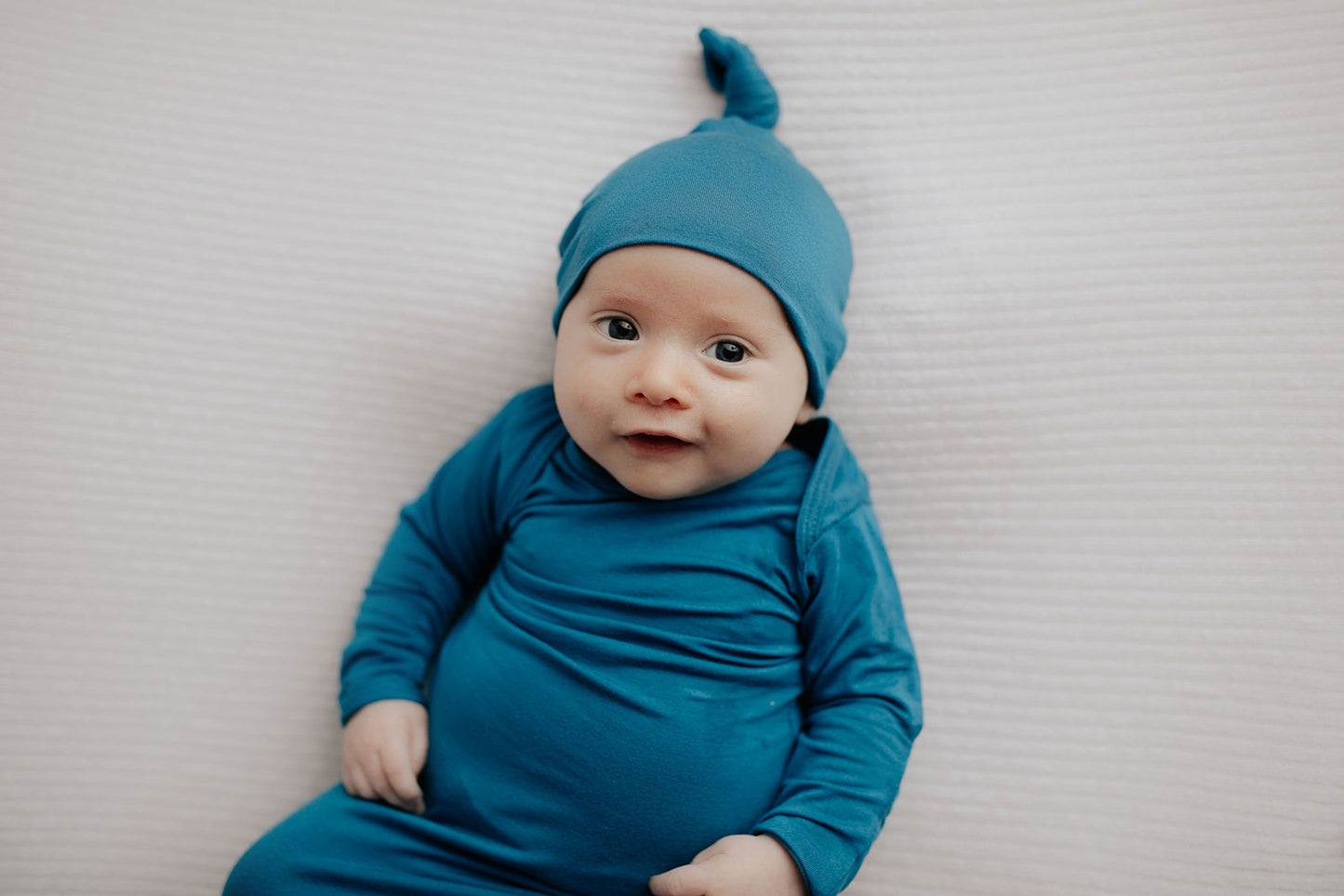 Experience unmatched comfort with our stretchy, soft baby gowns designed for easy diaper and clothing changes.
