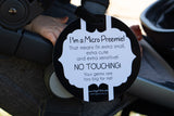 Micro Premies are babies born before 26 weeks or weighing less than 28 oz. Micro Preemies are more susceptible to germs. To keep them safe, add this Micro Preemie Sign on your car seat. 