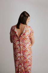 the best and softest hospital gown for labor with snaps for easy breastfeeding, skin-to-skin, and IV access.