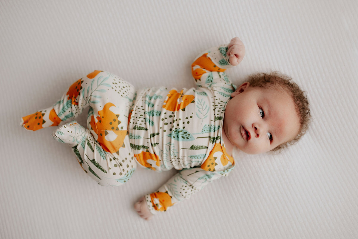 Toddler and big kid jammies in matching prints and solids, designed for comfy bedtime or lounging all day.
