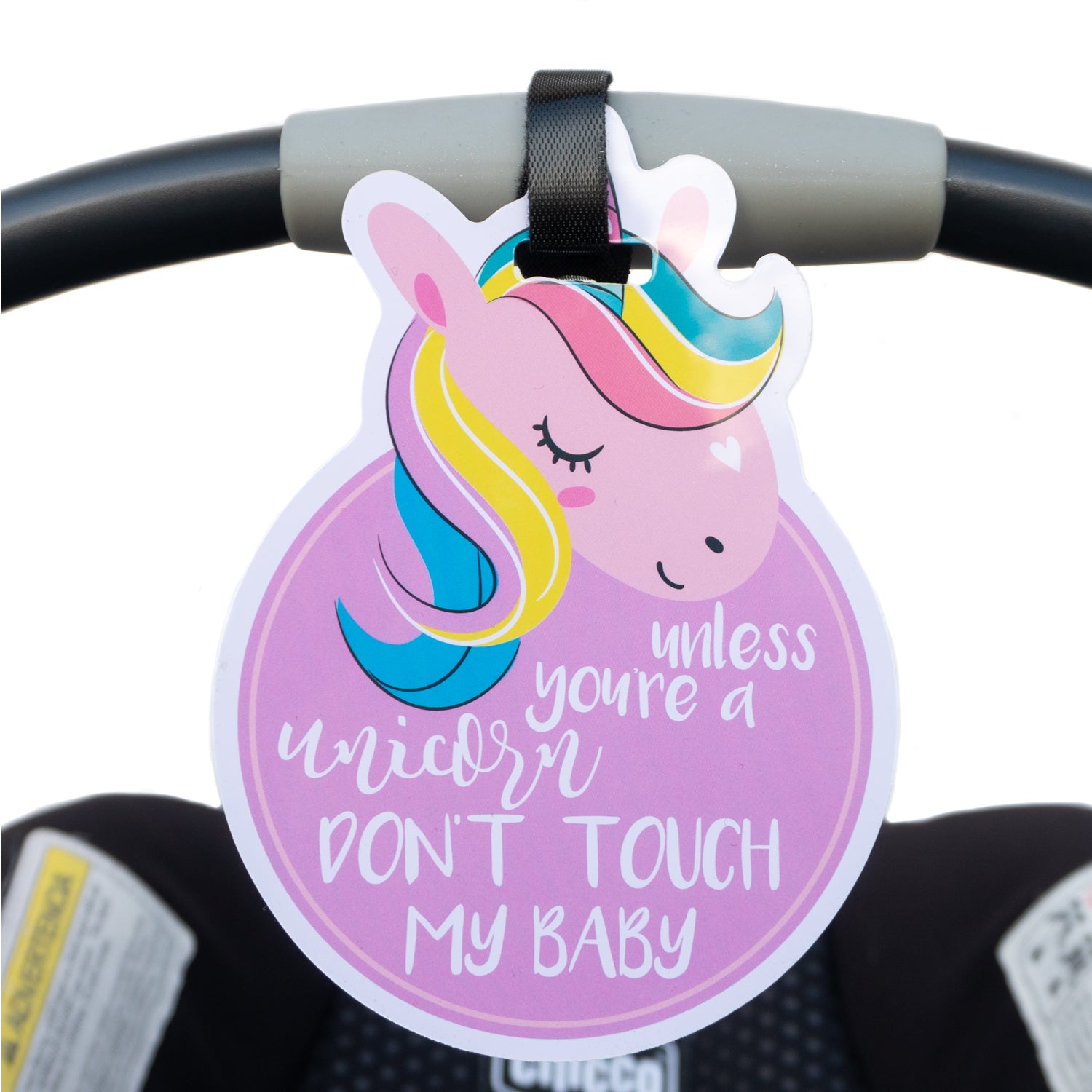 Newborn Unicorn Please Don't Touch My Baby Car Seat Sign