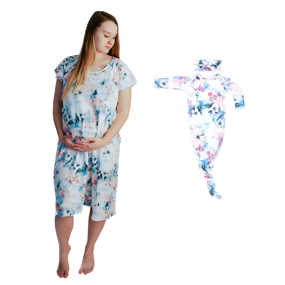 Watercolor Mommy & Me Gowns